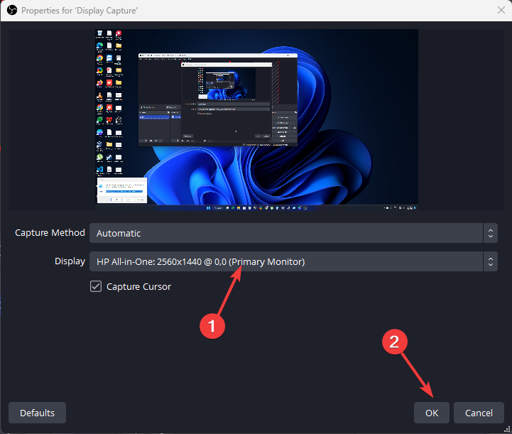 Display capture