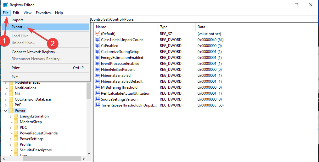 File export