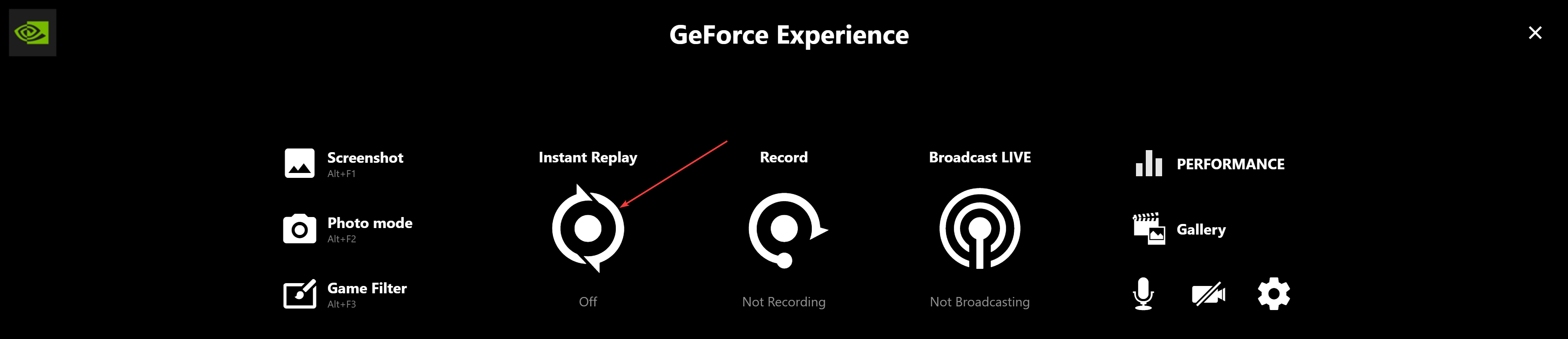Instant replay off enable automatic tuning Nvidia