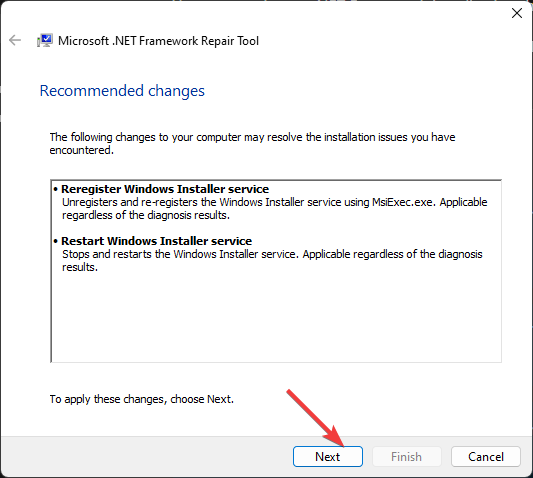Next 2 Windows installer