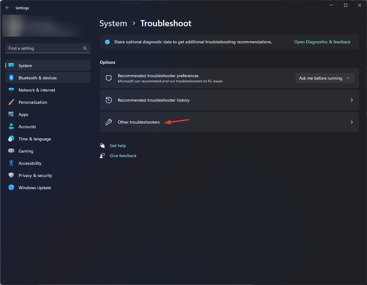 Other Troubleshooters