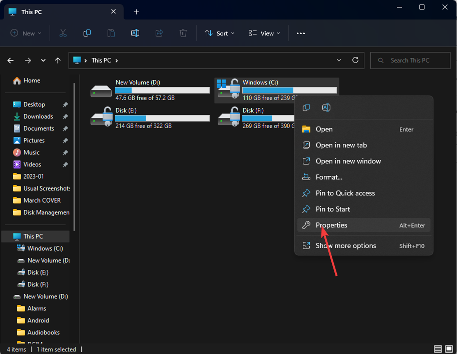 Properties C drive You Don't Currently Have Permission to Access This Folder