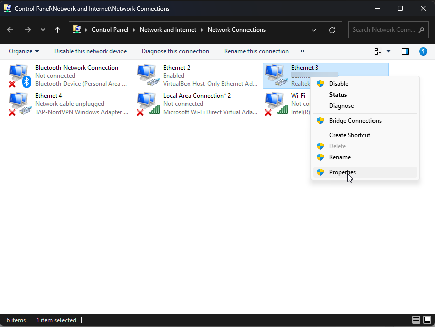 Properties Ethernet name resolution for the name wpad timed out