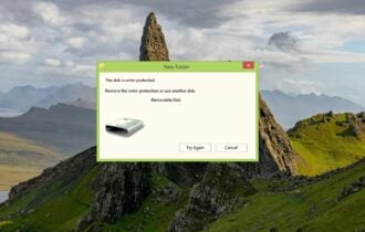 Remove write protection from pen drive