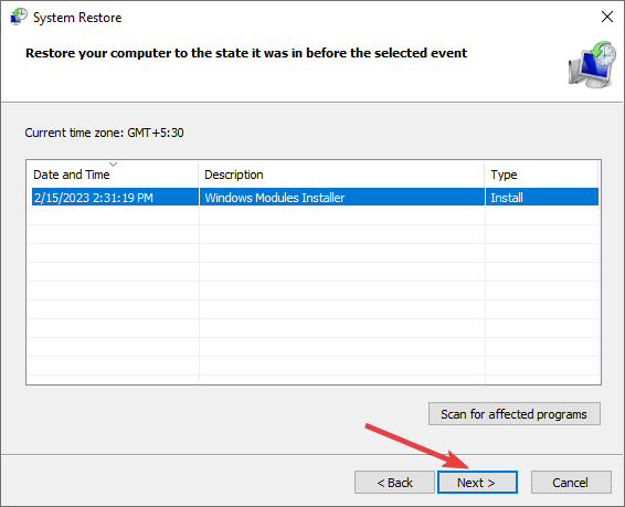 Restore your computer 0x80070006 