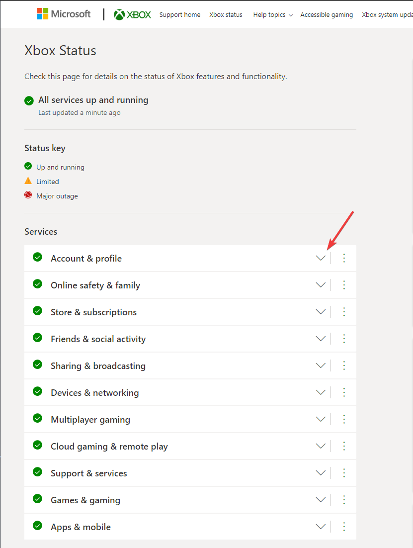 Service-status- xbox remote play sound crackling