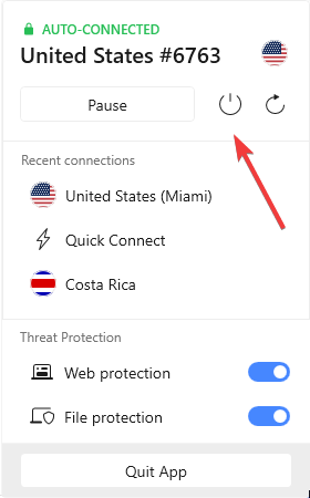 VPN disconnect