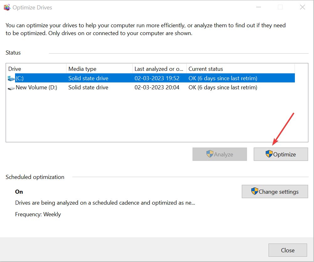 hOptimizar Cómo desfragmentar Windows 10