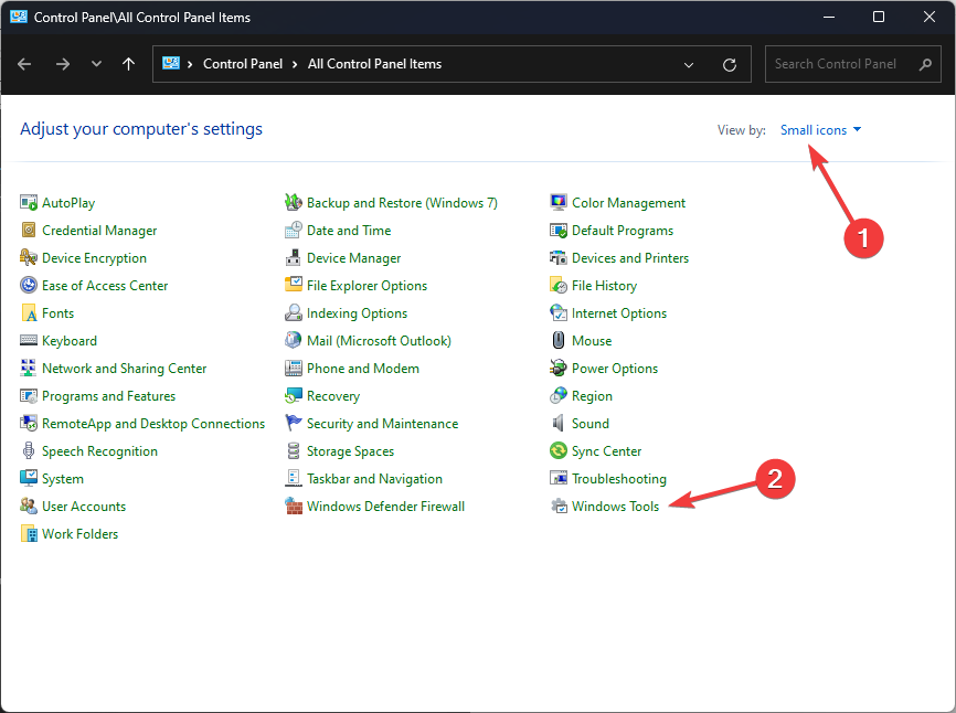Windows tools