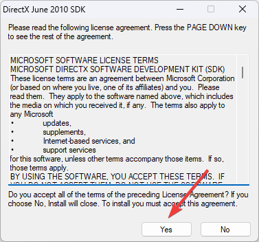 Yes Setup could not download the file