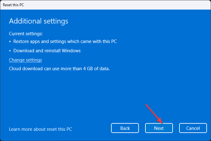 additonal settings