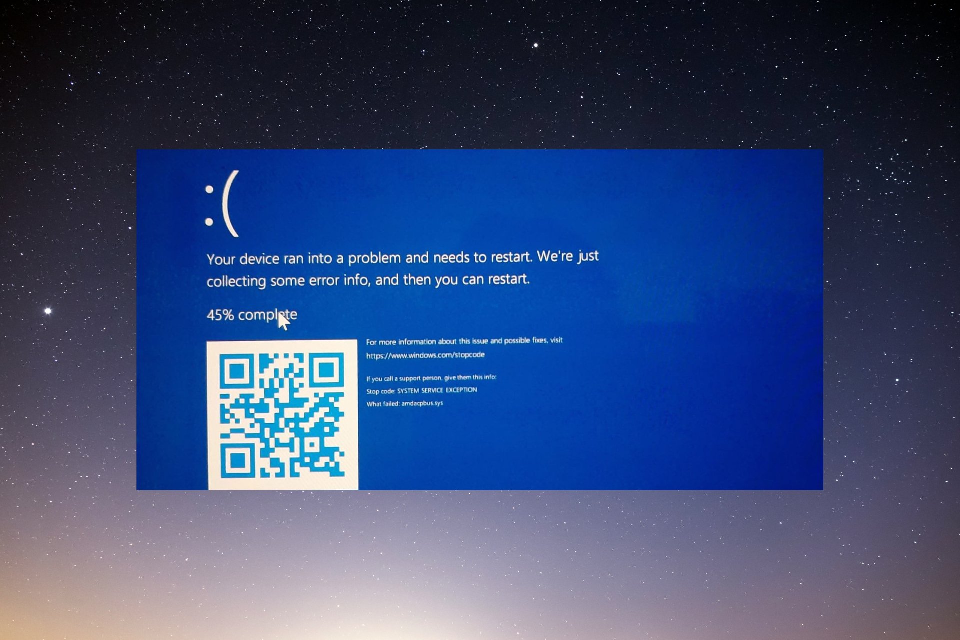 How to fix amdacpbus.sys bsod error