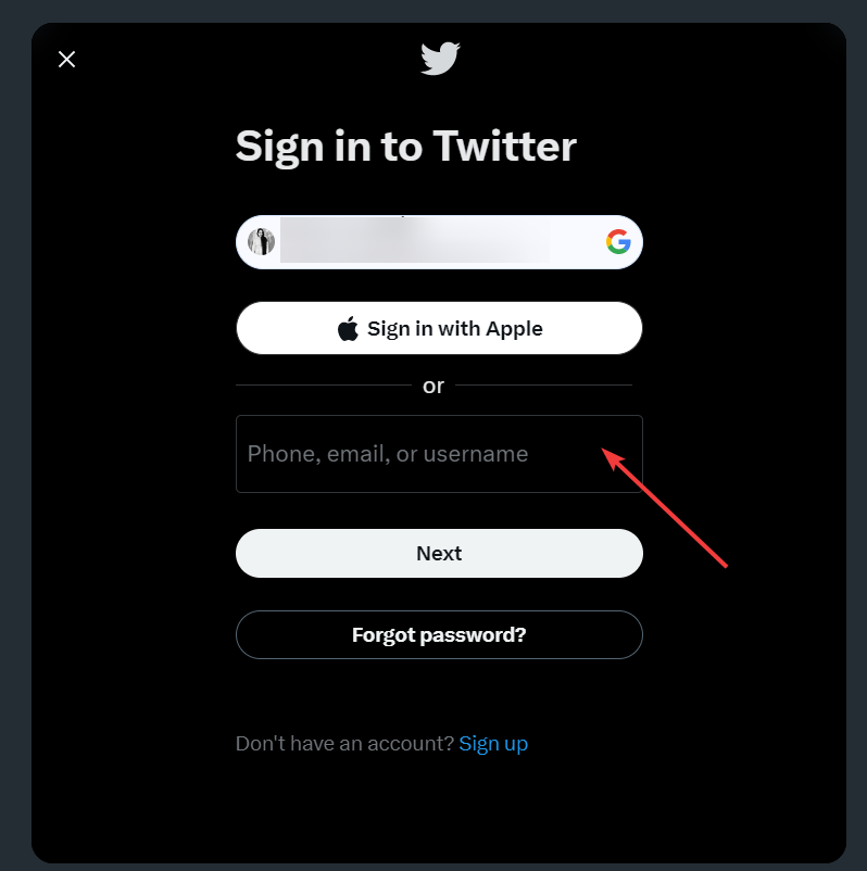 Twitter login twitter error 467