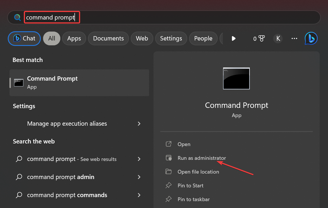 command prompt