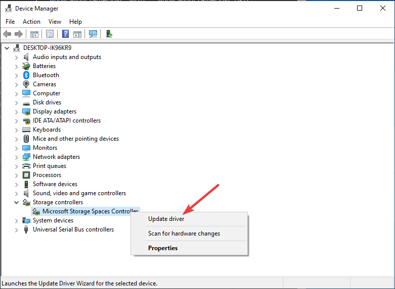 Storage controller devices - ssd not showing up