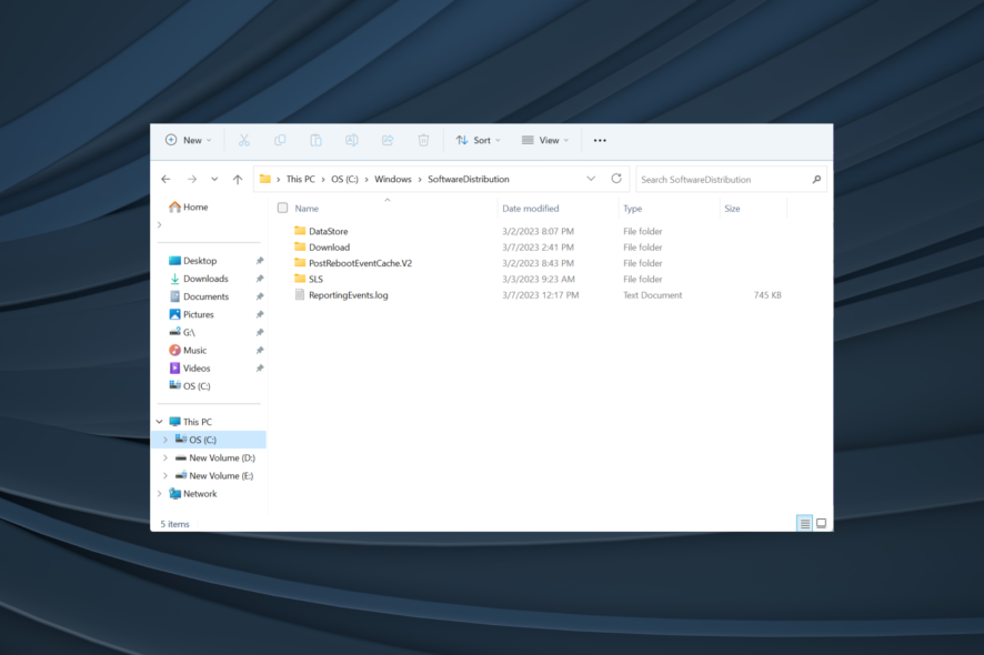 how to delete software distribution folder in Windows