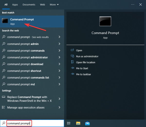 command prompt