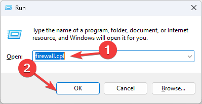 Firewall Run command