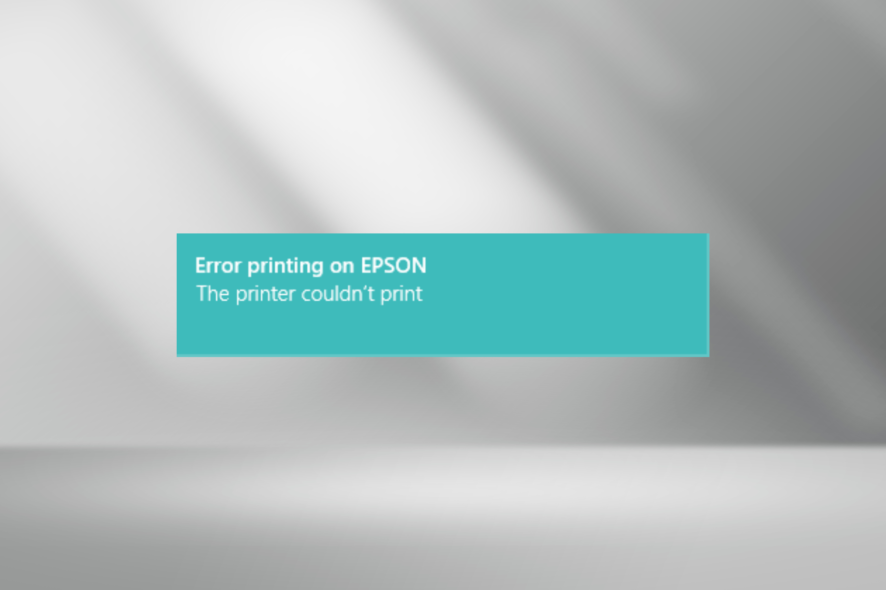 fix the printer couldn't print error in Windows