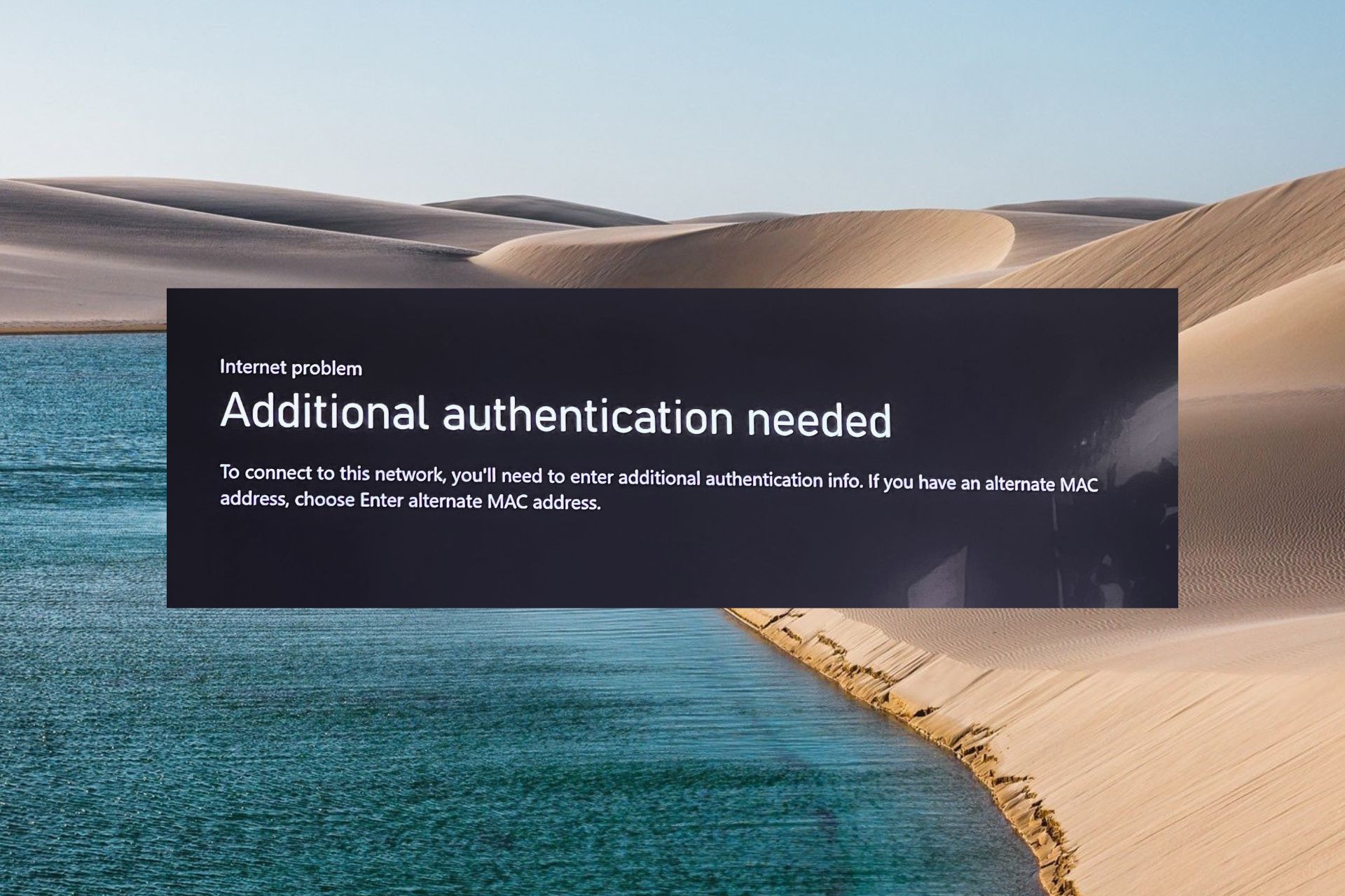 Additional authentication needed Xbox
