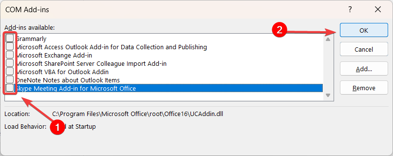 disable extensions
