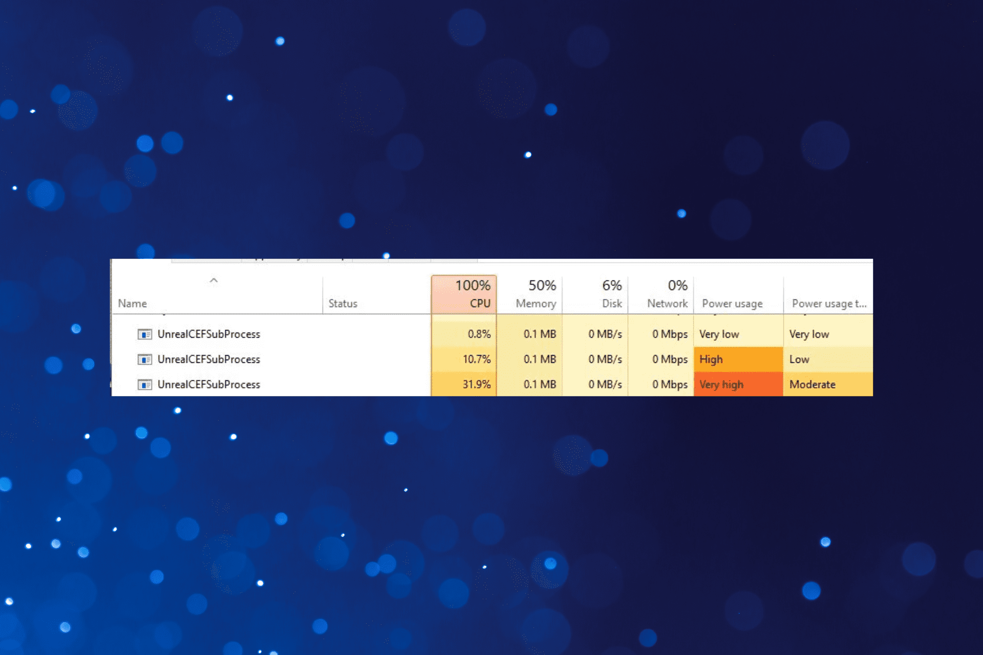 fix UnrealCEFSubProcess high cpu