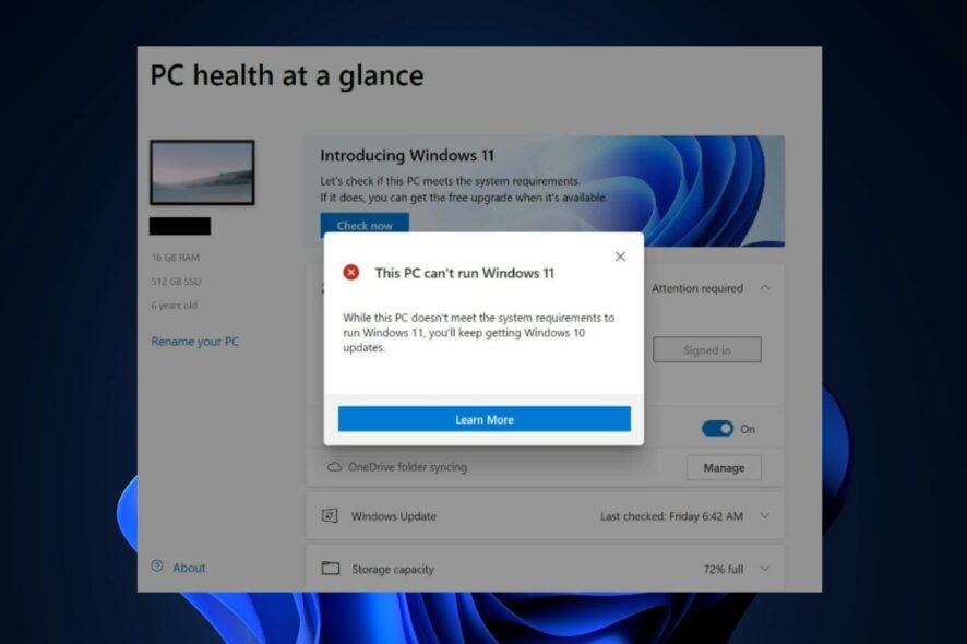 bypass windows 11 requirements