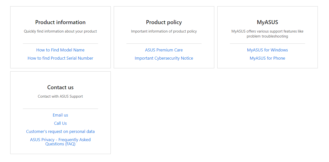 asus support panel