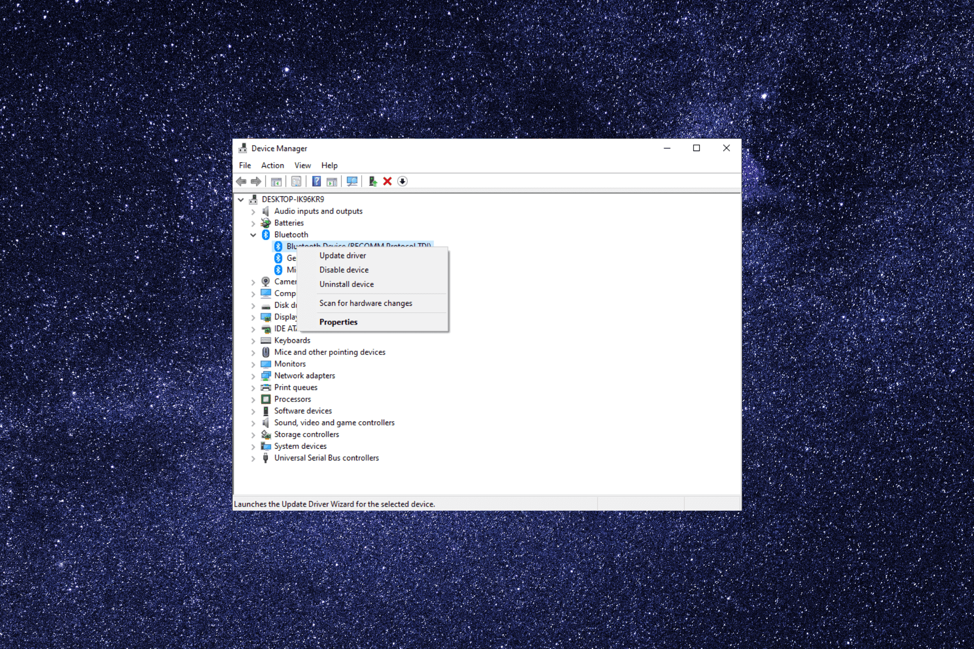 reinstall bluetooth driver windows 10