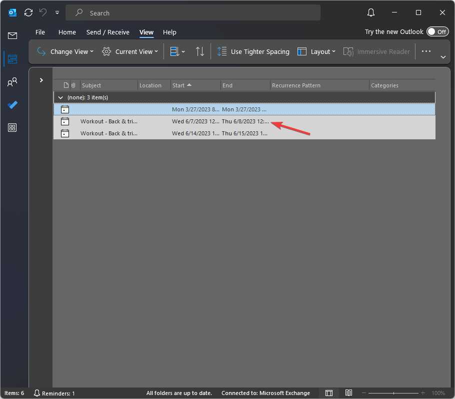 Copy the appointment copy an Outlook Calendar Appointment to another day