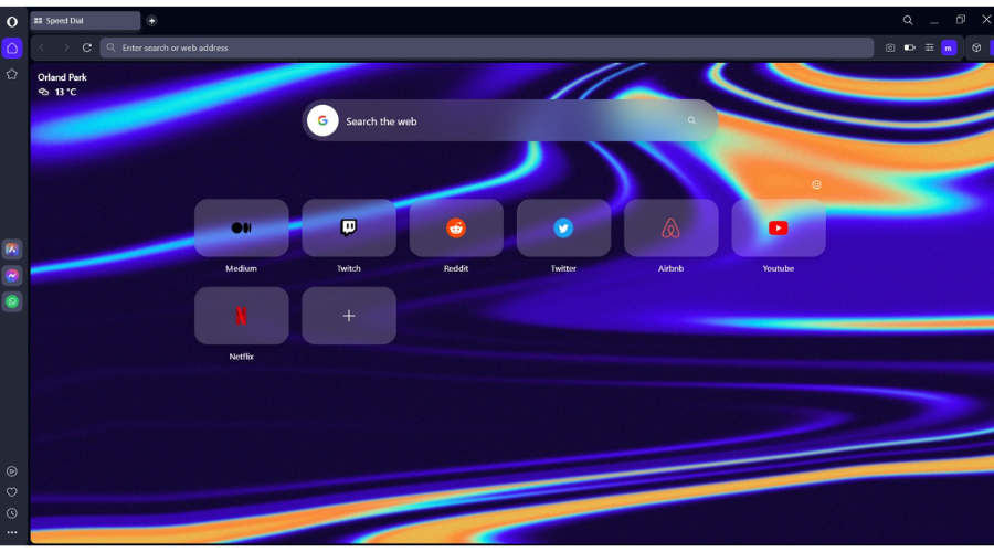 opera one dashboard