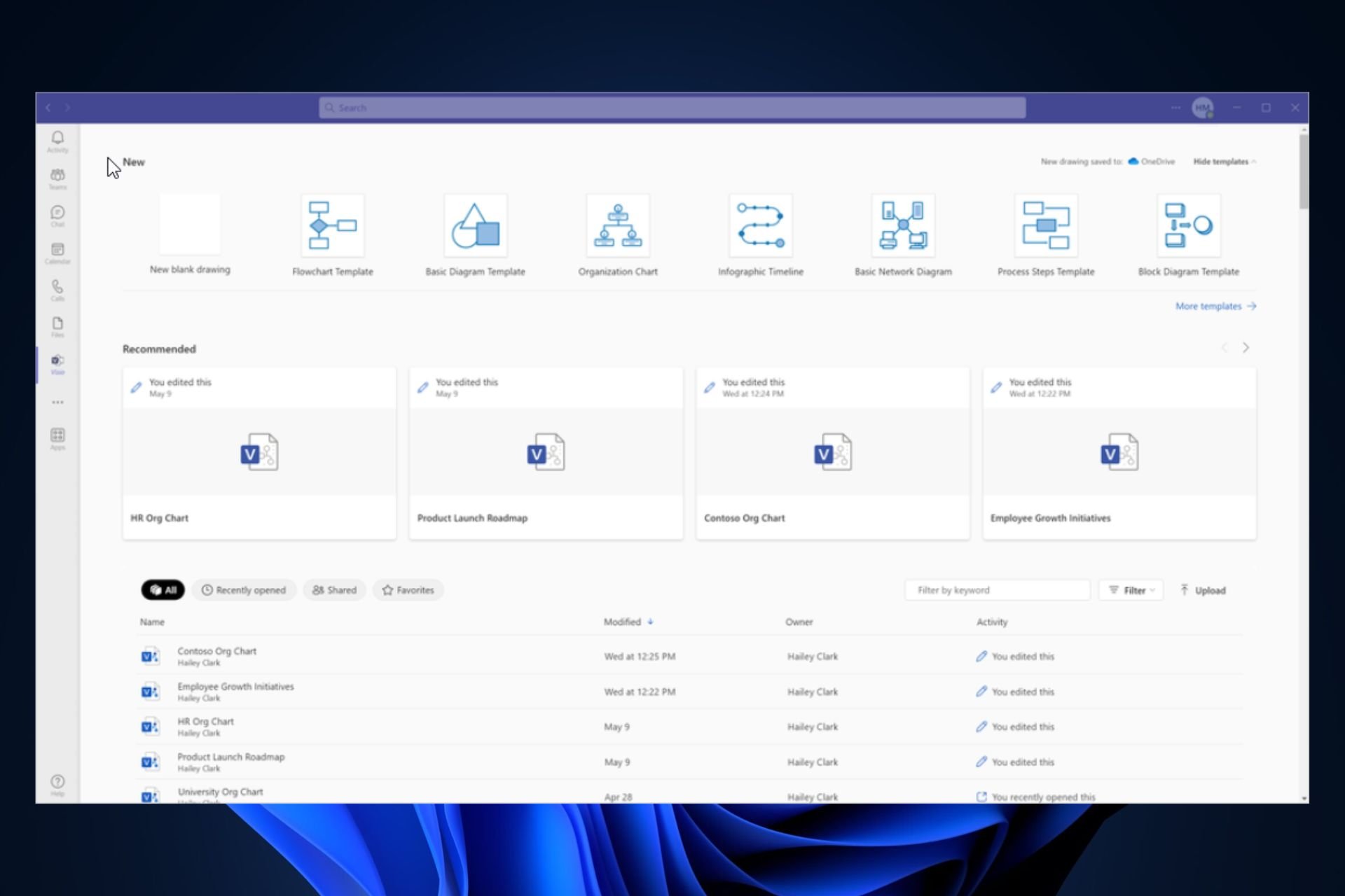 visio app microsoft teams