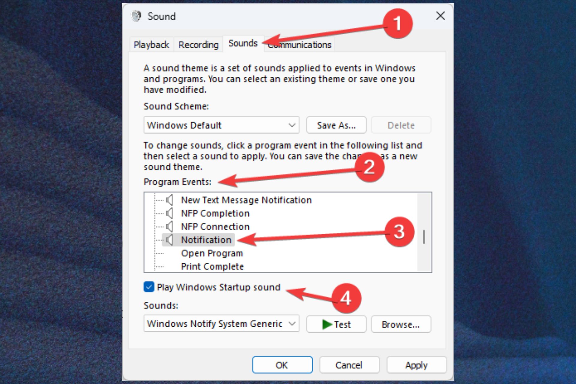multiple teams notification sounds