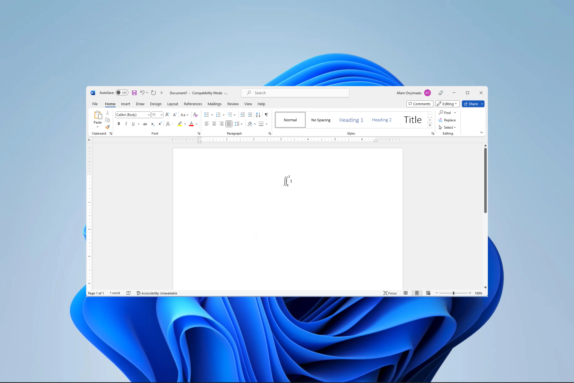 exponent in word