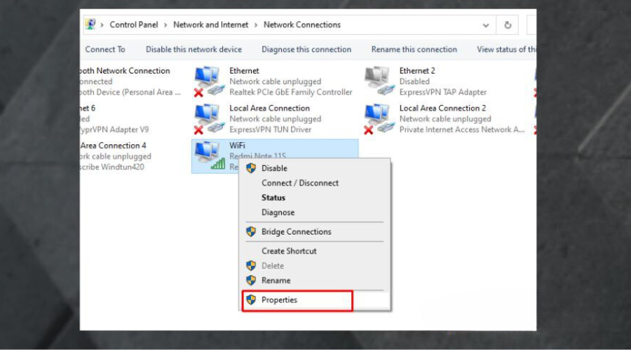 adapter properties