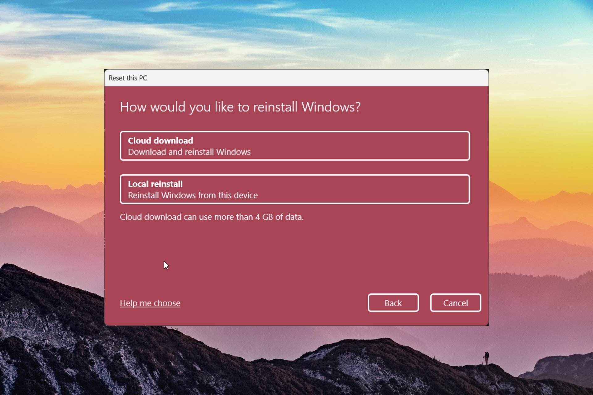 Cloud Download vs Local Reinstall: What’s the Difference?