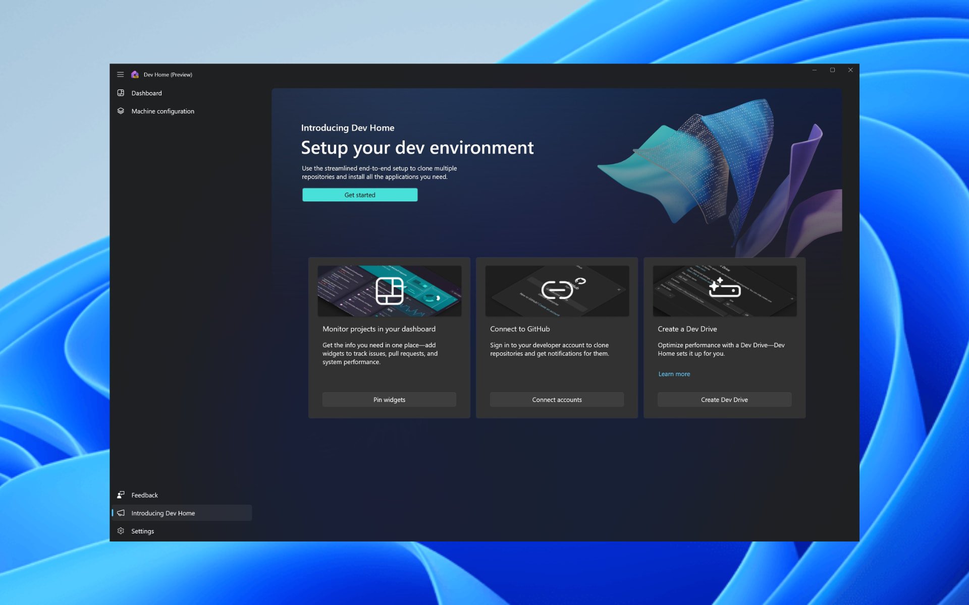 dev home