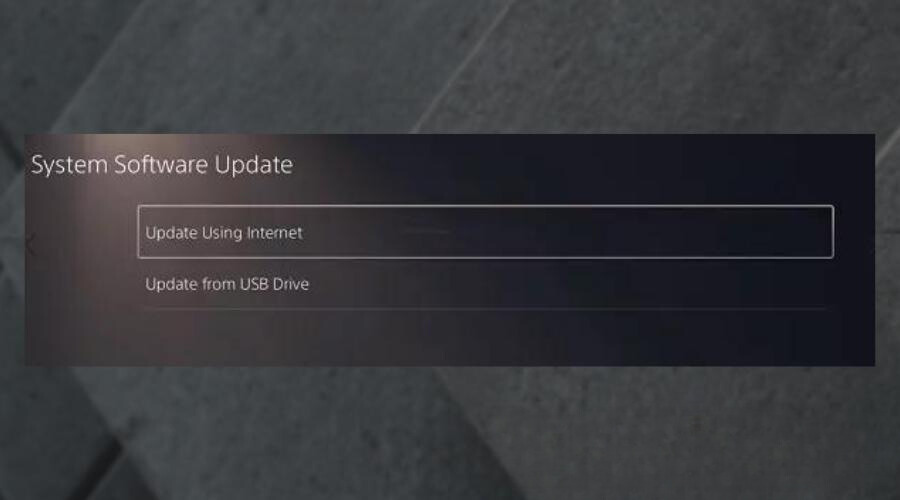 system software update ps5
