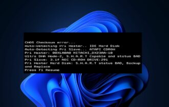 fix SMART Status Bad Error