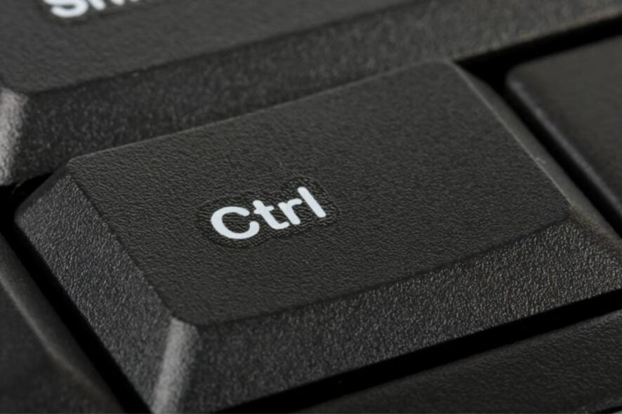 hwo to fix ctrl key not working