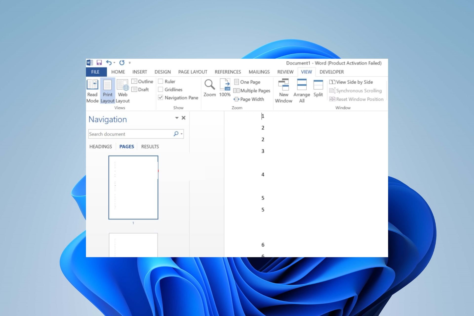 how to delete a page in word