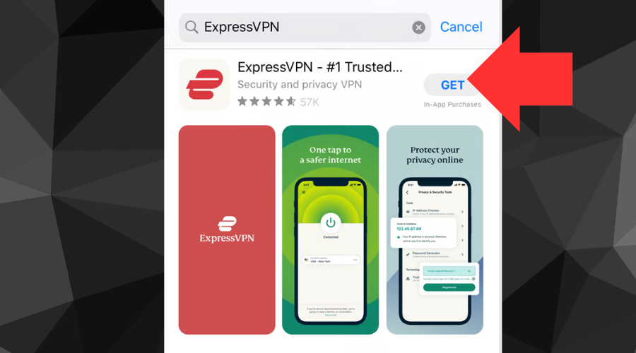 get expressvpn from the appstore