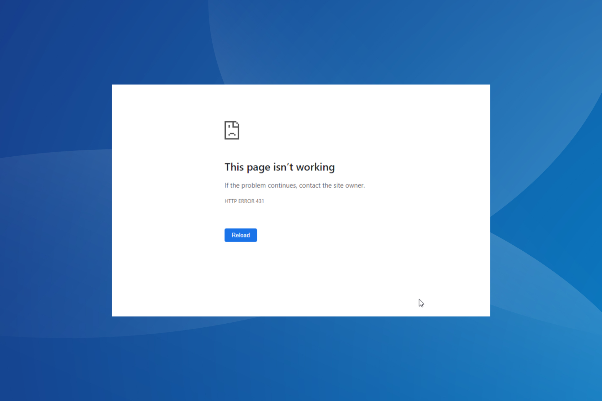 fix http error 431
