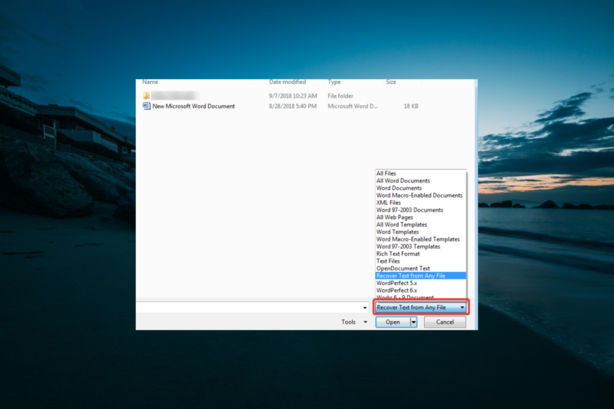 repair docx file