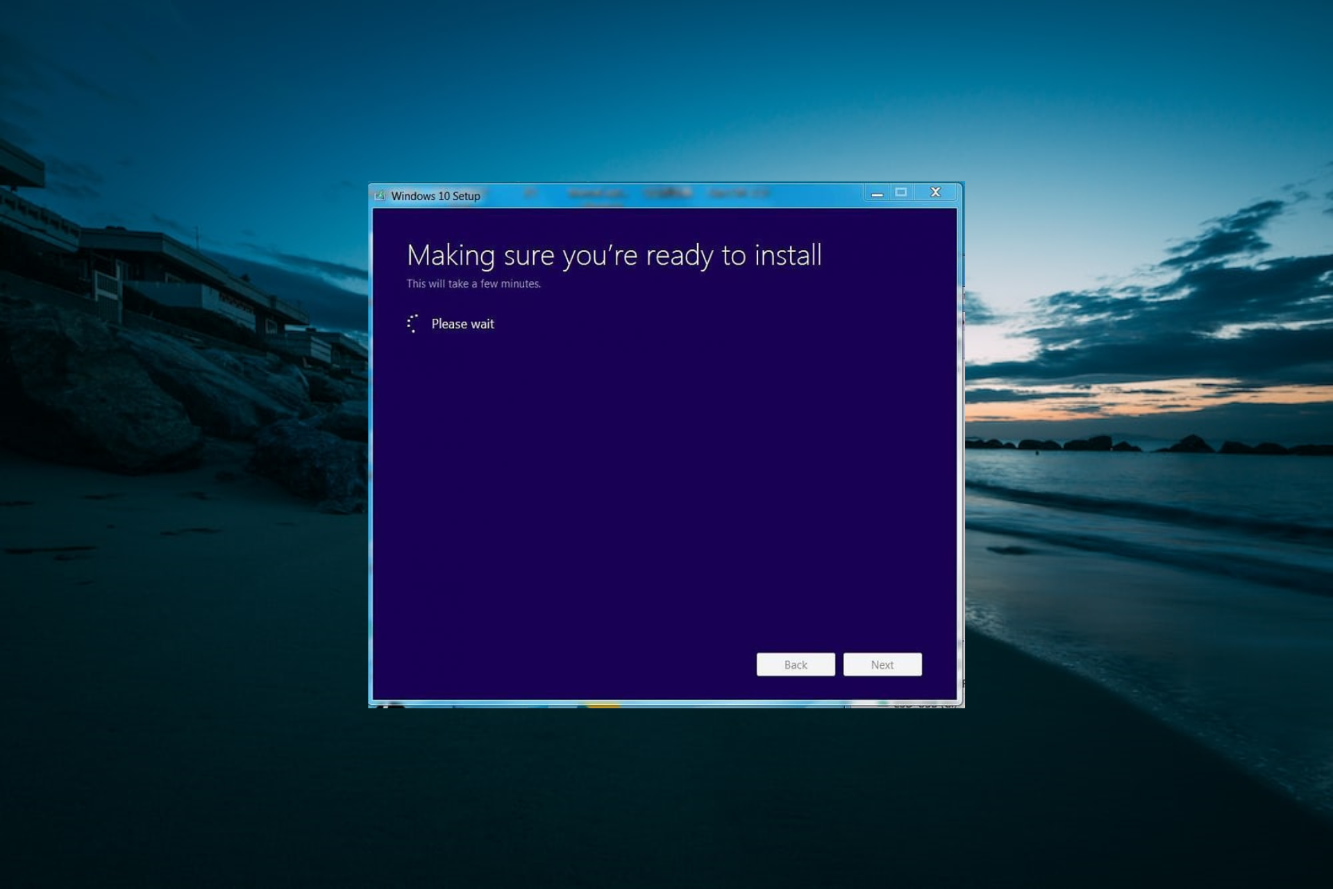 windows 10 install stuck