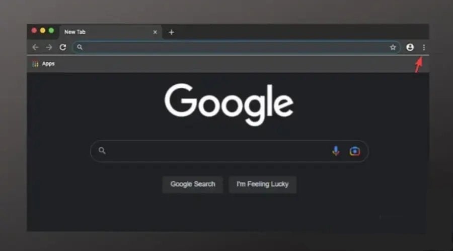 google chrome kebab menu