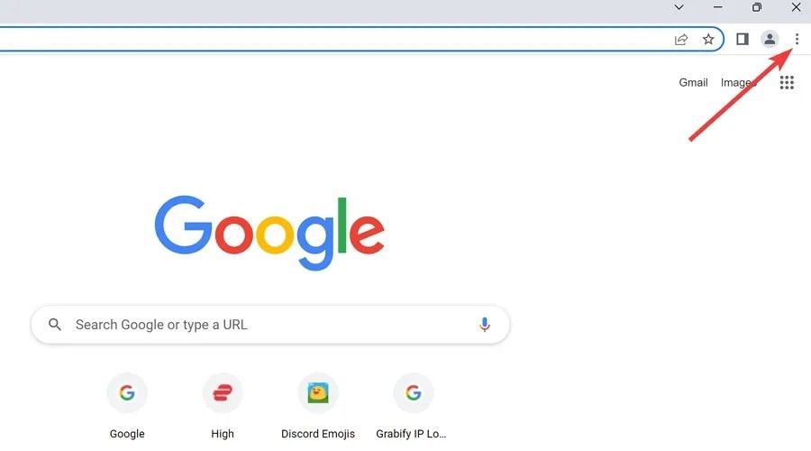 chrome kebab menu