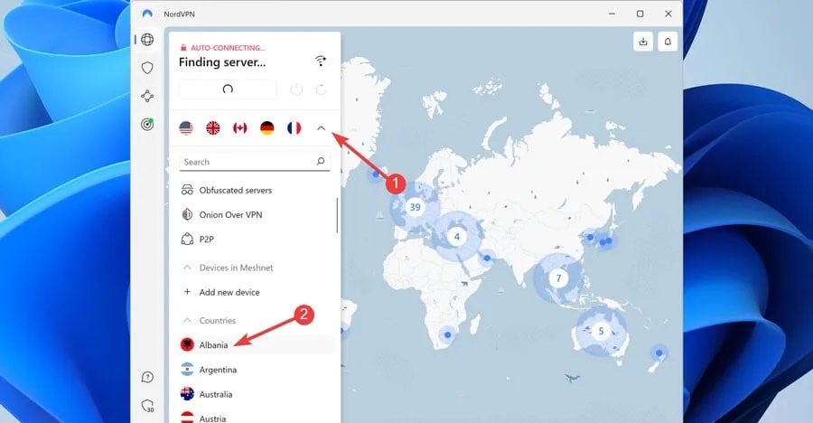 select vpn server