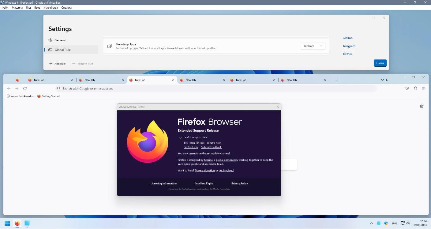 mica effect firefox