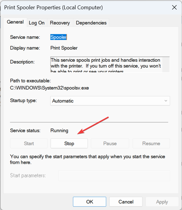 stop to fix windows 11 freezes when printing